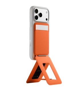 جا کارتی مگ‌سیف و هولدر مافت مدل MOFT Snap Phone Tripod Stand & Wallet MOVAS - رنگ قرمز آجری