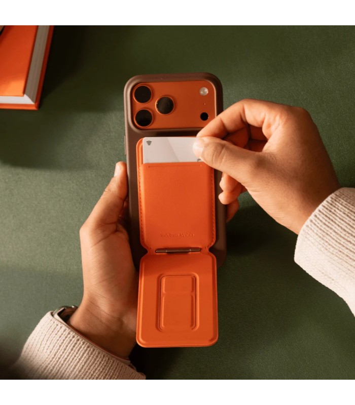 جا کارتی مگ‌سیف و هولدر مافت مدل MOFT Snap Phone Tripod Stand & Wallet MOVAS - رنگ هلویی