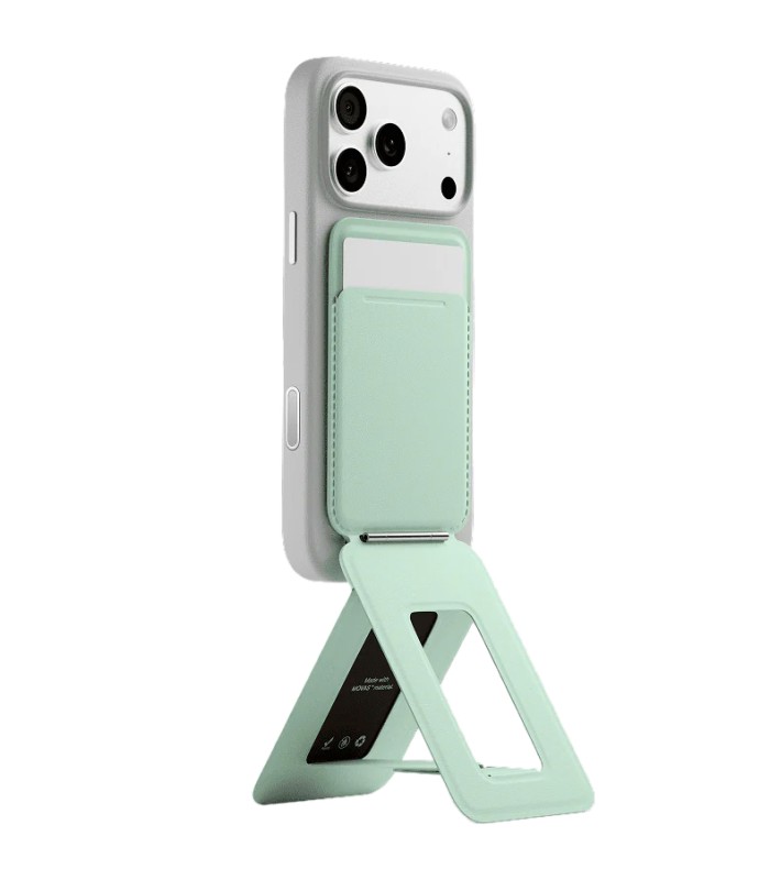 جا کارتی مگ‌سیف و هولدر مافت مدل MOFT Snap Phone Tripod Stand & Wallet MOVAS - رنگ سبز روشن
