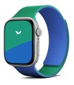 بند دورو اپل واچ مافت مناسب اپل واچ ۴۴, ۴۵, ۴۶, ۴۹ میلی‌متر مدل MOFT Snap Duo Watch Band - رنگ آبی و سبز