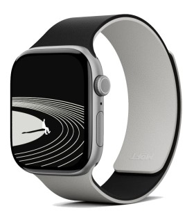 بند دورو اپل واچ مافت مناسب اپل واچ ۴۴, ۴۵, ۴۶, ۴۹ میلی‌متر مدل MOFT Snap Duo Watch Band - رنگ مشکی و بژ