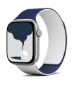بند دورو اپل واچ مافت مناسب اپل واچ ۳۸, ۴۰, ۴۱, ۴۲ میلی‌متر مدل MOFT Snap Duo Watch Band - رنگ سرمه‌ای و سفید