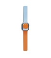 بند دورو اپل واچ مافت مناسب اپل واچ ۳۸, ۴۰, ۴۱, ۴۲ میلی‌متر مدل MOFT Snap Duo Watch Band - رنگ نیلی و نارنجی