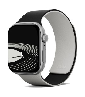 بند دورو اپل واچ مافت مناسب اپل واچ ۳۸, ۴۰, ۴۱, ۴۲ میلی‌متر مدل MOFT Snap Duo Watch Band - رنگ مشکی و بژ