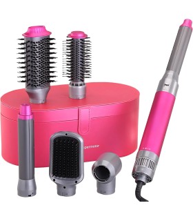 سشوار و حالت‌دهنده مو انزو مدل ENZO 6-in-1 Air Styler EN-4133 - رنگ صورتی