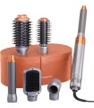 سشوار و حالت‌دهنده مو انزو مدل ENZO 6-in-1 Air Styler EN-4133 - رنگ نقره‌ای نارنجی