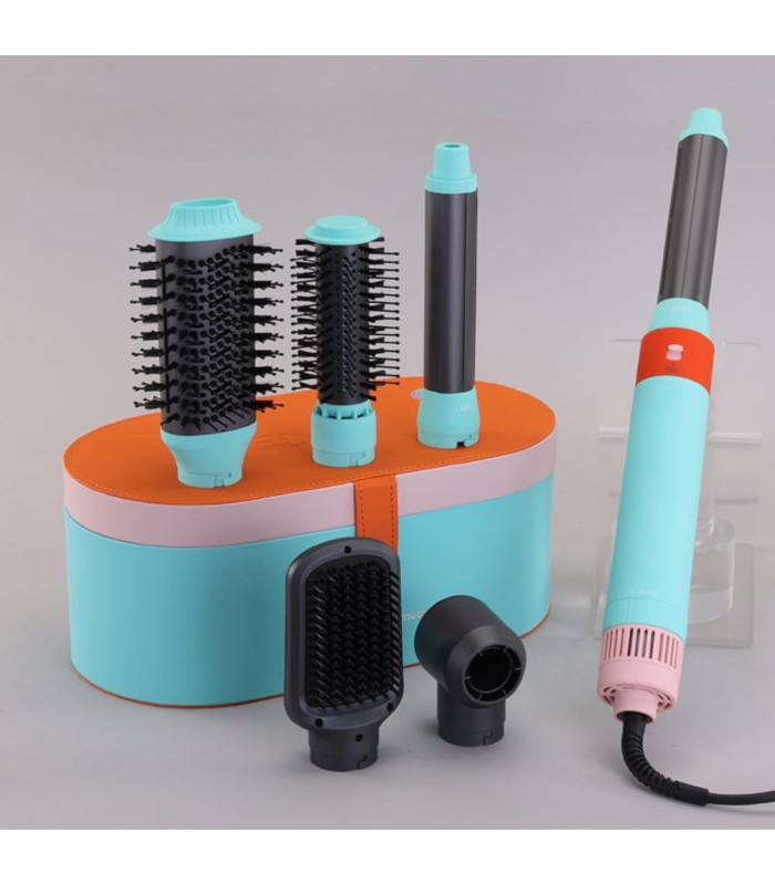 سشوار و حالت‌دهنده مو انزو مدل ENZO 6-in-1 Air Styler EN-4133 - رنگ نقره‌ای نارنجی