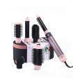 سشوار و حالت‌دهنده مو انزو مدل ENZO 6-in-1 Air Styler EN-4133 - رنگ مشکی صورتی