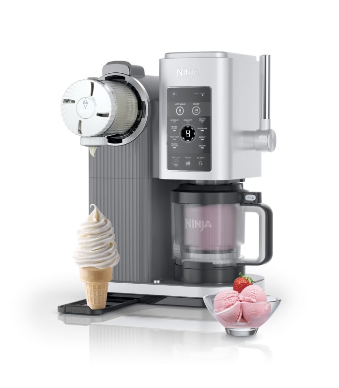 بستنی‌ساز نینجا مدل Ninja CREAMi Scoop & Swirl Soft Serve Ice Cream Machine NC701