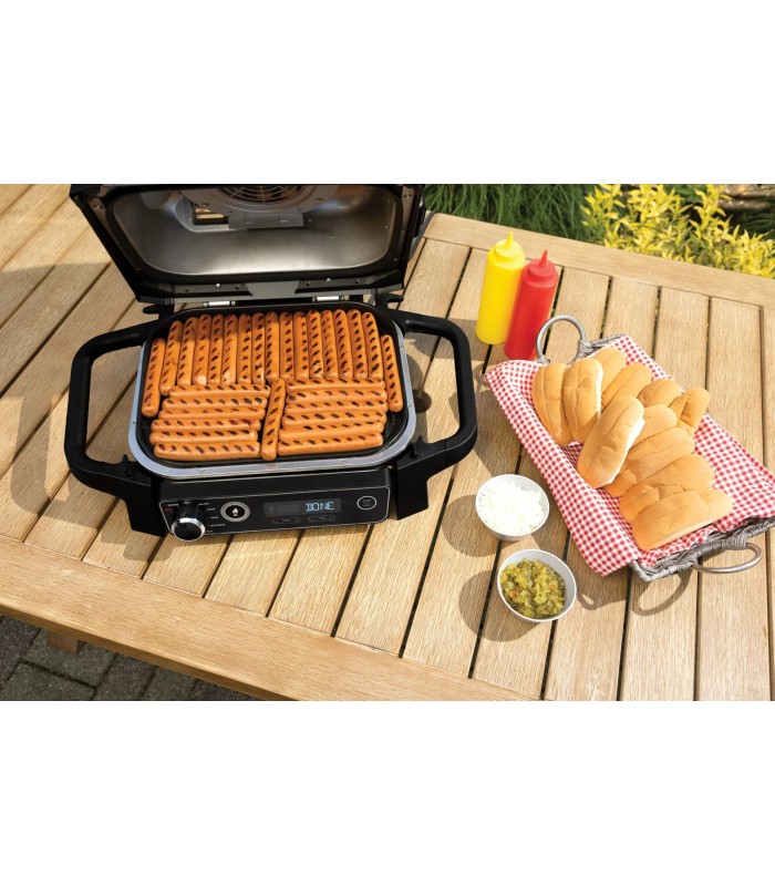گریل و باربیکیو برقی نینجا مدل Ninja Woodfire Electric BBQ Grill & Smoker OG701