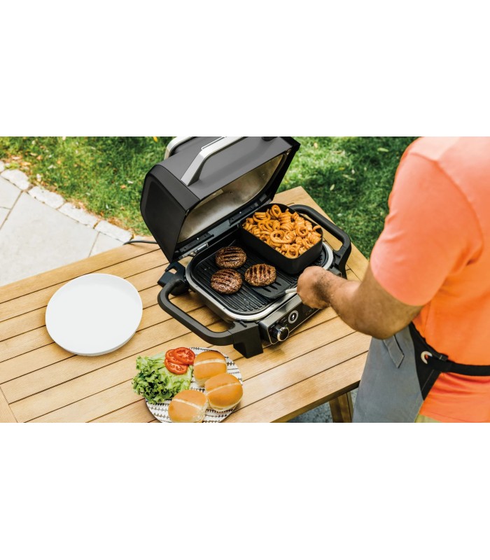 گریل و باربیکیو برقی نینجا مدل Ninja Woodfire Electric BBQ Grill & Smoker OG701