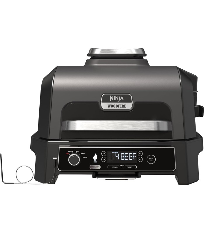 گریل و باربیکیو برقی نینجا مدل Ninja Woodfire Pro XL Electric BBQ Grill and smoker OG850