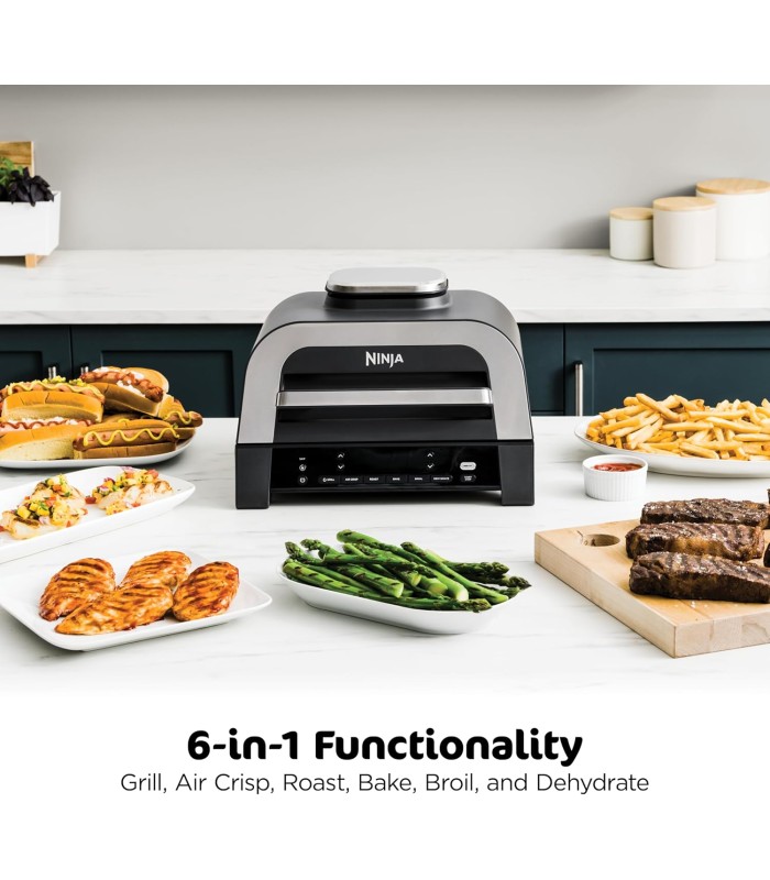 گریل و باربیکیو برقی نینجا مدل Ninja Foodi XL Indoor Grill and Air Fryer with Thermometer DG551