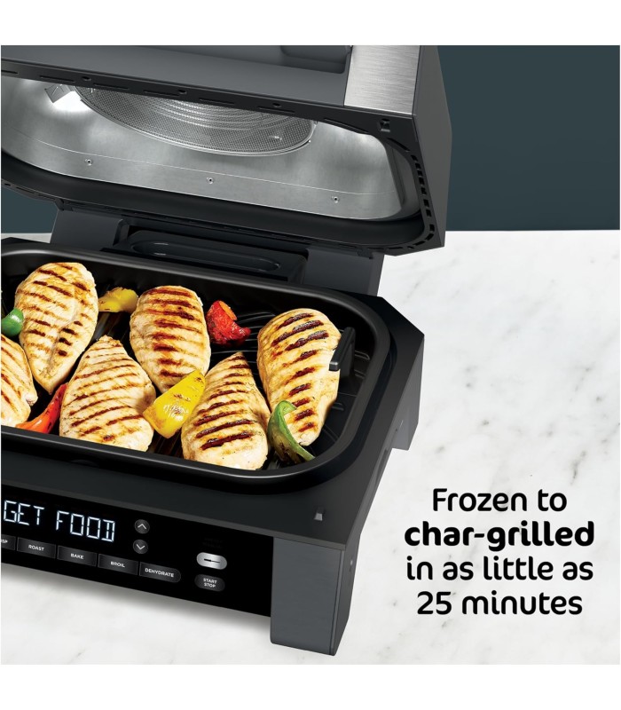 گریل و باربیکیو برقی نینجا مدل Ninja Foodi XL Indoor Grill and Air Fryer with Thermometer DG551