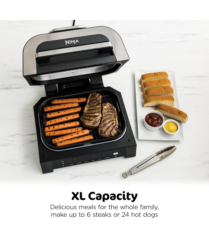 گریل و باربیکیو برقی نینجا مدل Ninja Foodi XL Indoor Grill and Air Fryer with Thermometer DG551