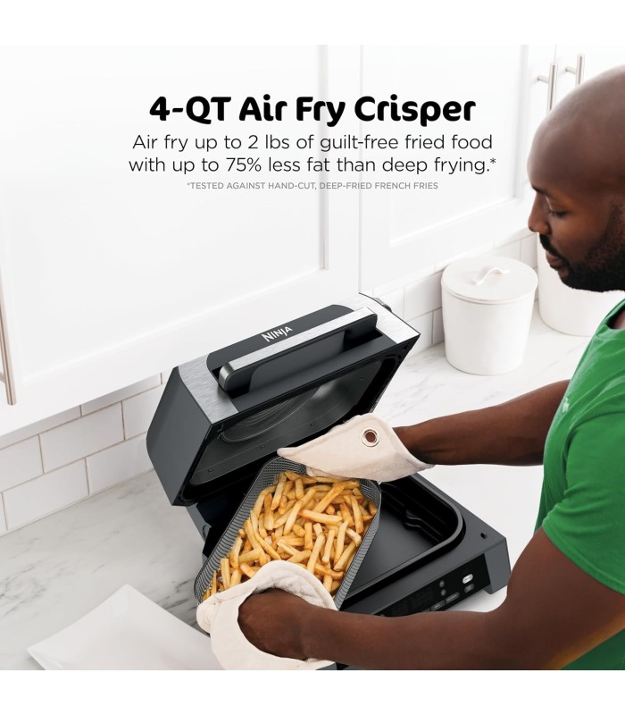 گریل و باربیکیو برقی نینجا مدل Ninja Foodi XL Indoor Grill and Air Fryer with Thermometer DG551