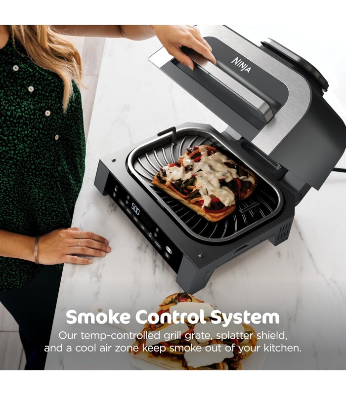 گریل و باربیکیو برقی نینجا مدل Ninja Foodi XL Indoor Grill and Air Fryer with Thermometer DG551
