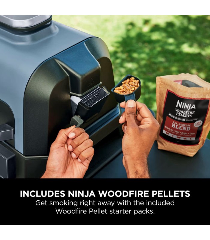 گریل و باربیکیو برقی نینجا مدل Ninja Woodfire Pro Connect XL Electric BBQ Grill & Smoker OG901