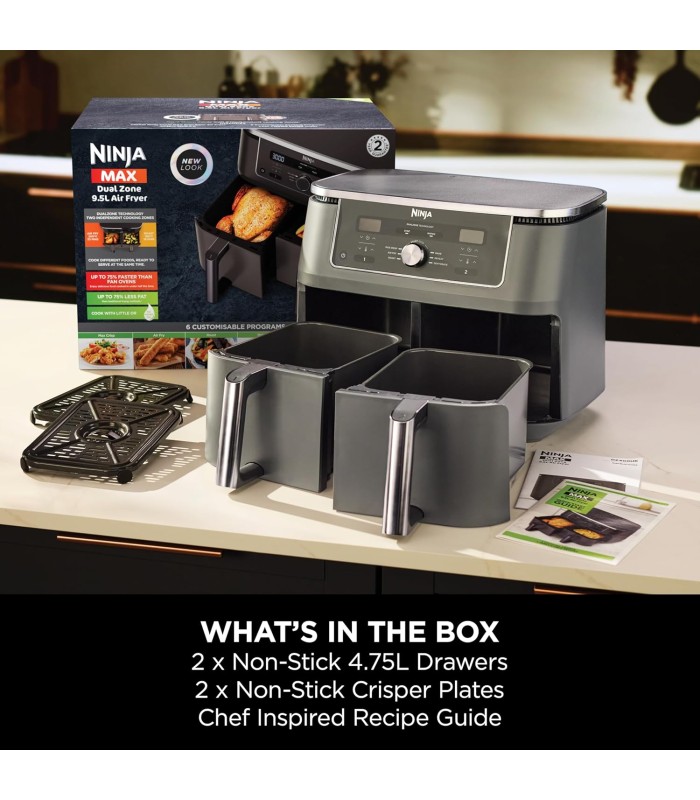 هواپز نینجا مدل Ninja Dual Zone 6-in-1 Air Fryer 7.6L DZ300