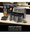 هواپز نینجا مدل Ninja Dual Zone 6-in-1 Air Fryer 7.6L DZ300