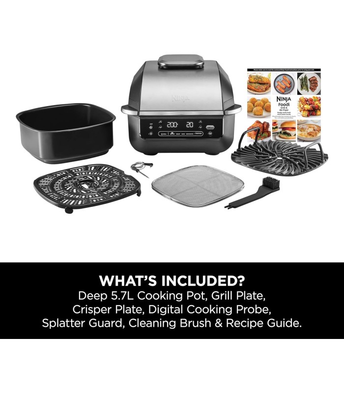 هواپز نینجا مدل Ninja Foodi Smart 5-in-1 Grill & Air Fryer EG351