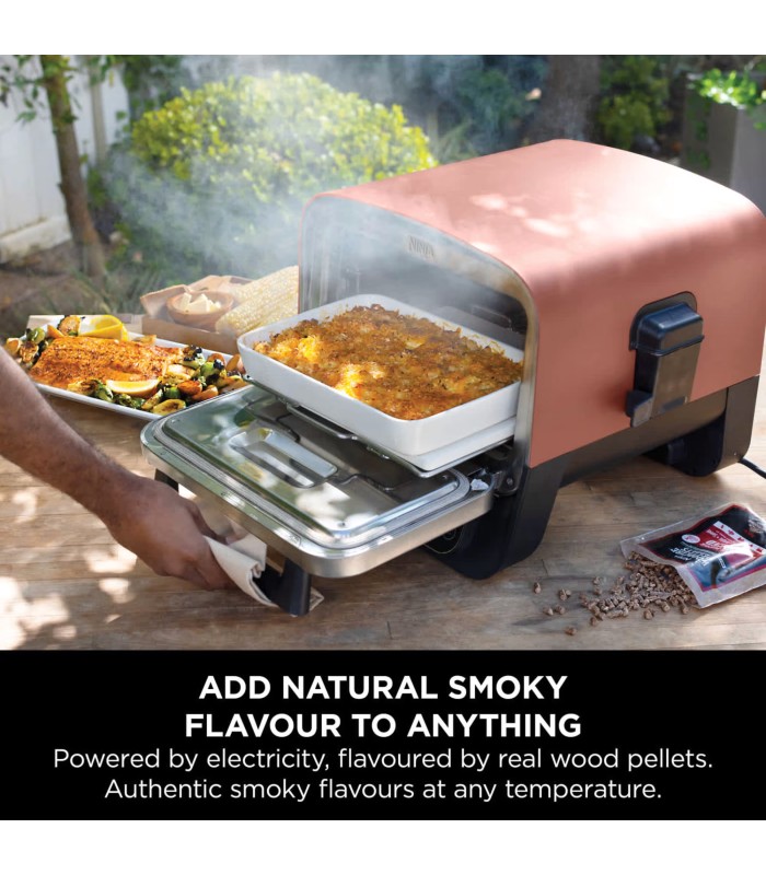 تنور برقی نینجا مدل Ninja Woodfire Electric Outdoor Oven & BBQ Smoker OO101