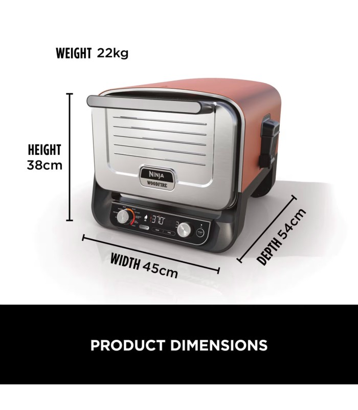تنور برقی نینجا مدل Ninja Woodfire Electric Outdoor Oven & BBQ Smoker OO101