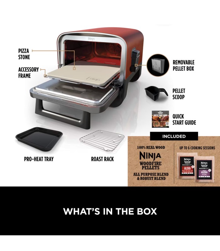 تنور برقی نینجا مدل Ninja Woodfire Electric Outdoor Oven & BBQ Smoker OO101