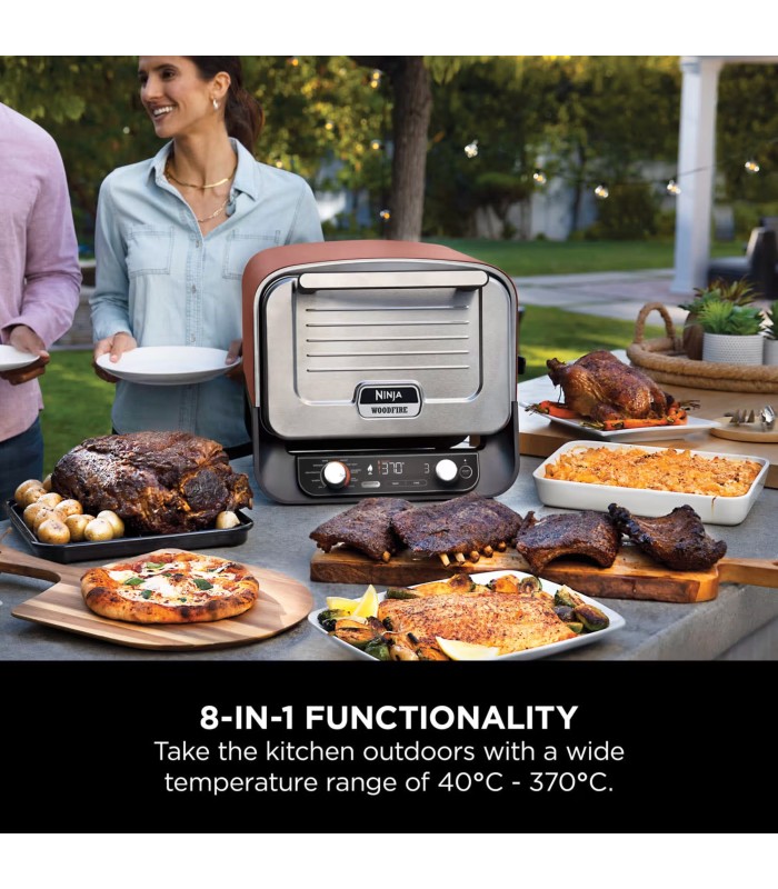 تنور برقی نینجا مدل Ninja Woodfire Electric Outdoor Oven & BBQ Smoker OO101