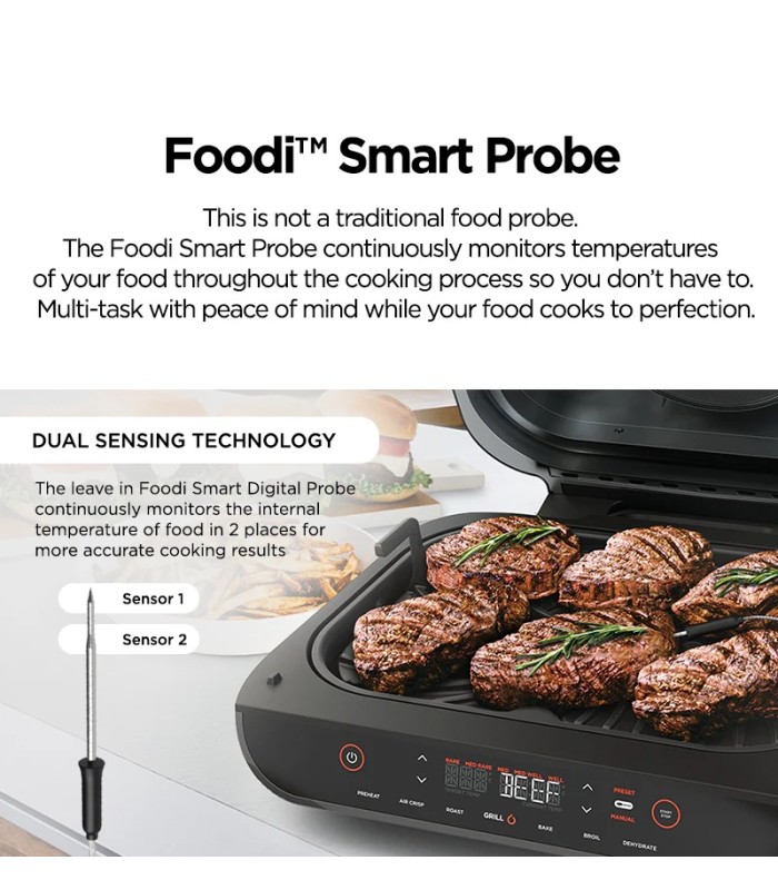 هواپز و گریل نینجا مدل Ninja Foodi Smart XL Grill & Air Fryer AG551
