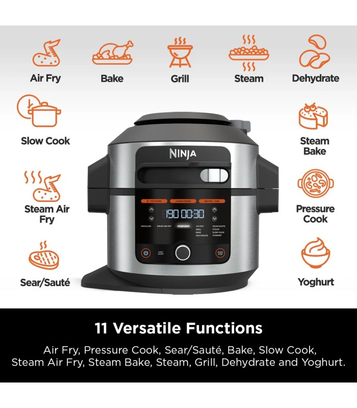 مولتی کوکر نینجا مدل Ninja Foodi SmartLid 11-in-1 Multi-Cooker 6L OL550