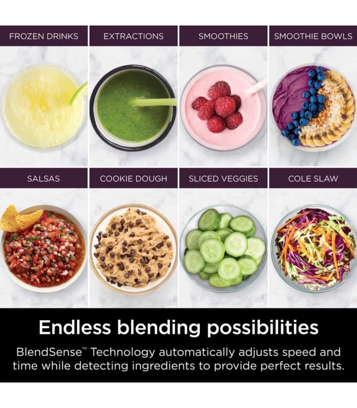 مخلوط‌کن نینجا مدل Ninja Detect Professional Blender and Food Processor TB401