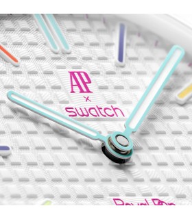 ساعت Audemars Piguet x Swatch مدل SSX03W100N | Royal Pop HUIT BLANC