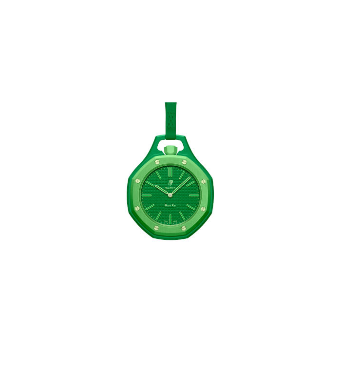 ساعت Audemars Piguet x Swatch مدل SSX03G100N | Royal Pop GREEN EIGHT