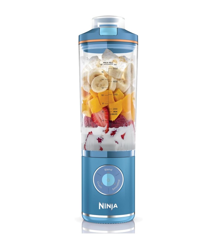 مخلوط‌کن شارژی نینجا مدل Ninja Blast Max BC251 | رنگ آبی