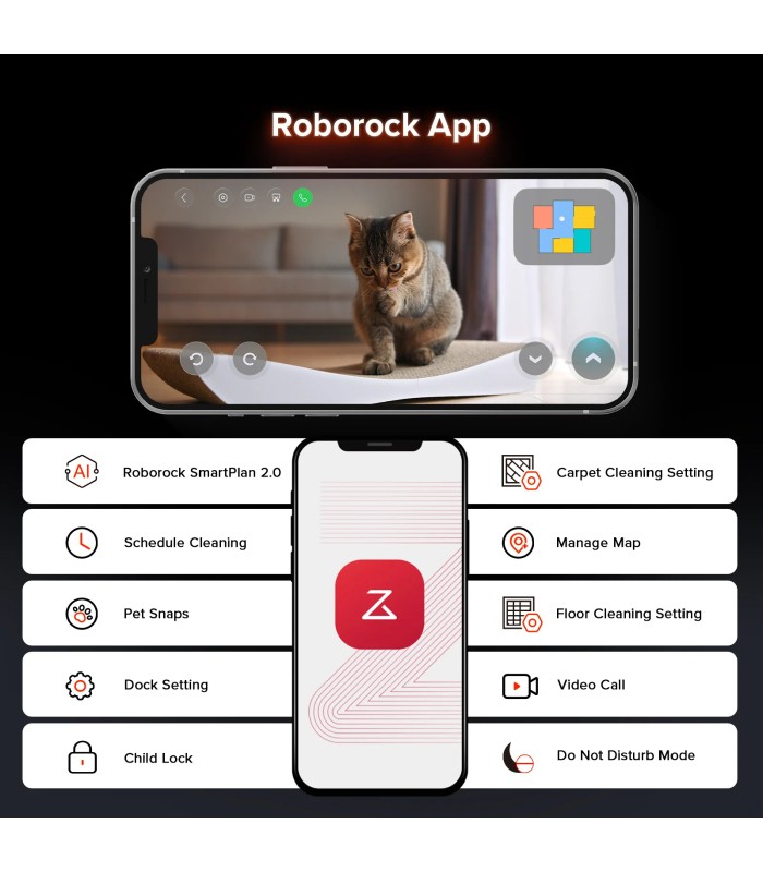 جارو رباتیک هوشمند روبوراک مدل Roborock Saros 10R | رنگ سفید