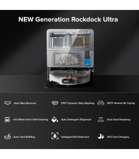جارو رباتیک هوشمند روبوراک مدل Roborock Saros 10 | رنگ سفید