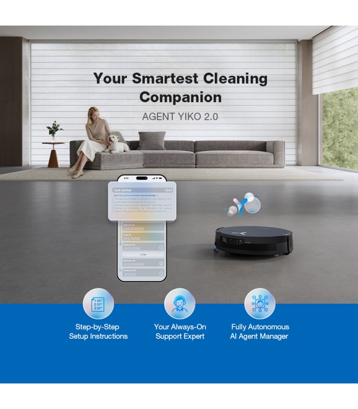 جارو رباتیک هوشمند اکووکس مدل ECOVACS DEEBOT X12 PRO OMNI | رنگ مشکی