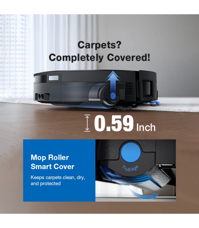 جارو رباتیک هوشمند اکووکس مدل ECOVACS DEEBOT X12 OmniCyclone | رنگ مشکی