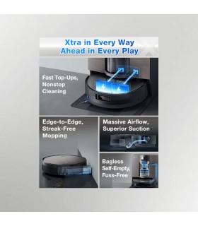 جارو رباتیک هوشمند اکووکس مدل ECOVACS DEEBOT X11 OmniCyclone | رنگ مشکی