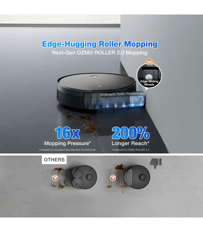 جارو رباتیک هوشمند اکووکس مدل ECOVACS DEEBOT X11 OmniCyclone | رنگ مشکی