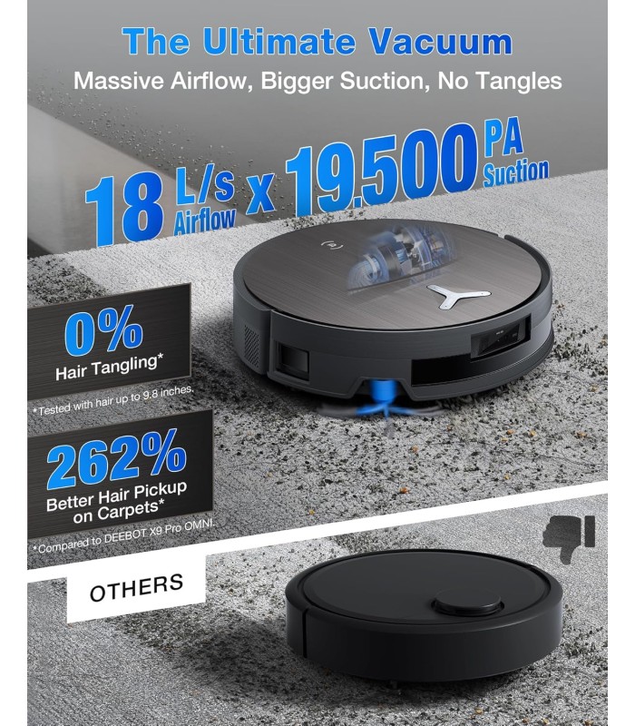 جارو رباتیک هوشمند اکووکس مدل ECOVACS DEEBOT X11 PRO OMNI | رنگ مشکی