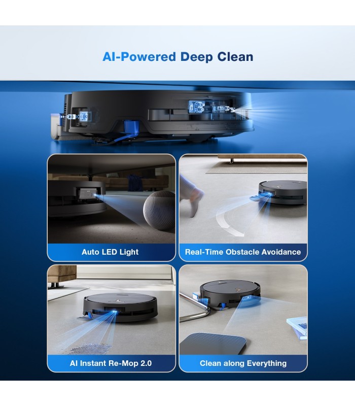 جارو رباتیک هوشمند اکووکس مدل ECOVACS DEEBOT X9 PRO OMNI | رنگ مشکی
