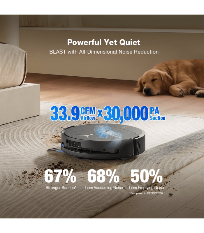 جارو رباتیک هوشمند اکووکس مدل ECOVACS DEEBOT T90 PRO OMNI | رنگ سفید