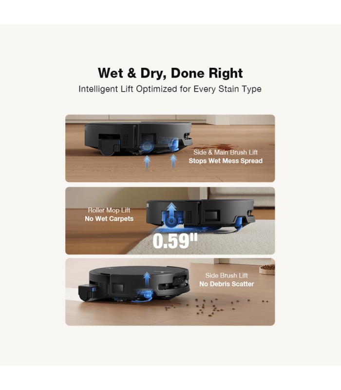 جارو رباتیک هوشمند اکووکس مدل ECOVACS DEEBOT T90 PRO OMNI | رنگ سفید