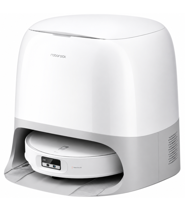 جارو رباتیک هوشمند روبوراک مدل Roborock Qrevo Curv 2 ProX | رنگ سفید