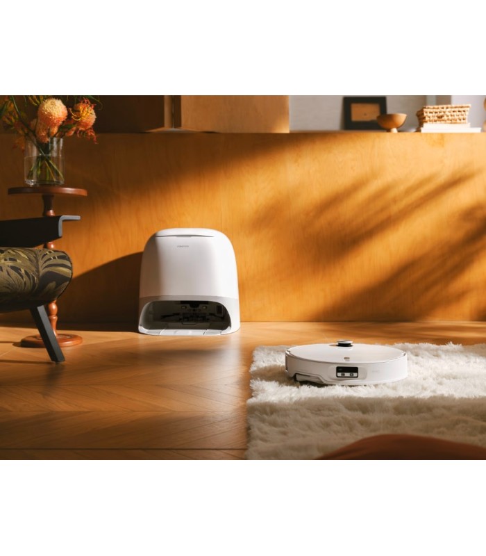 جارو رباتیک هوشمند روبوراک مدل Roborock Qrevo Curv 2 ProX | رنگ سفید