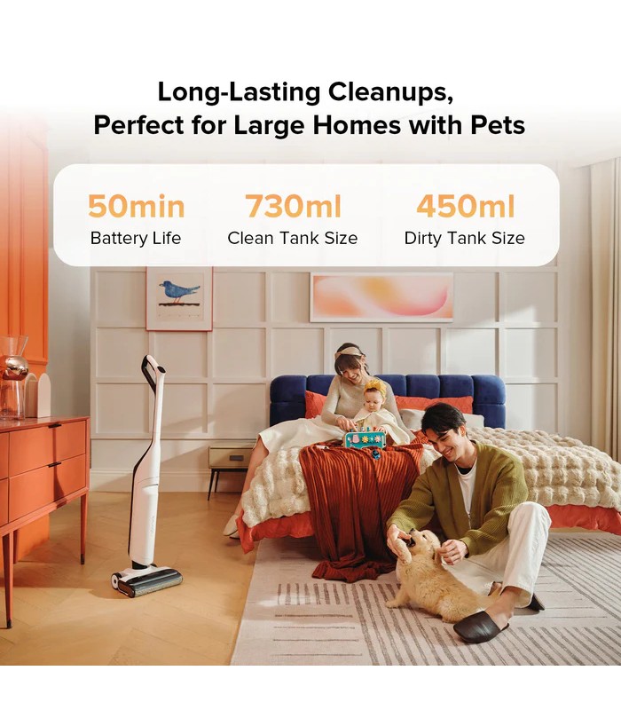 جارو شارژی روبوراک مدل Roborock Flexi Wet and Dry Vacuum Cleaner | رنگ سفید