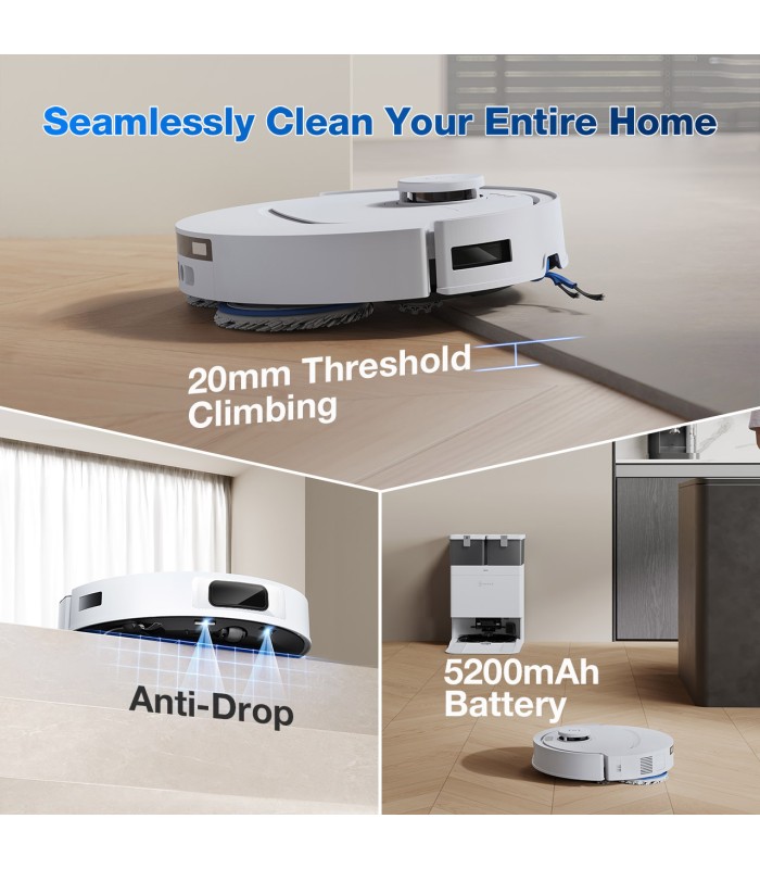 جارو رباتیک هوشمند اکووکس مدل ECOVACS DEEBOT T30C | رنگ سفید