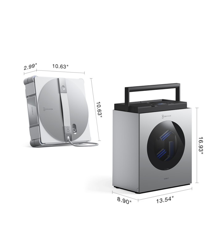 ربات شیشه‌شوی هوشمند اکووکس مدل ECOVACS WINBOT W3 | رنگ سفید